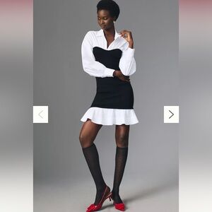By Anthro Twofer Collared Mini Dress